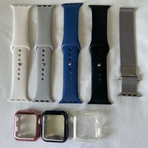 5 Apple Watch 38mm Bands and 3 Face Covers